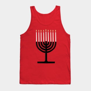 Chanukiah Jewish Holiday of Hanukkah Menorah Tank Top